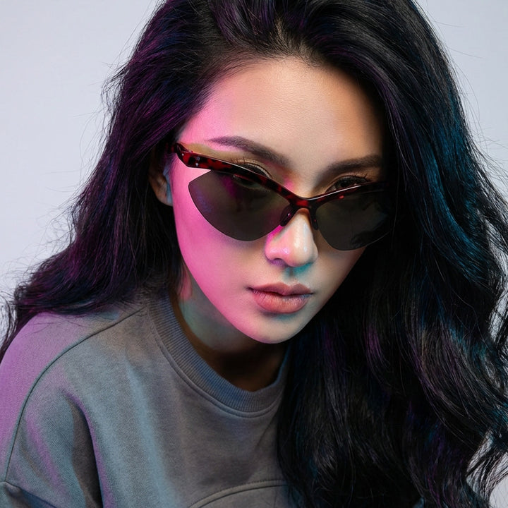 Dame Cat-Eye solbriller med ergonomisk design og UV-beskyttelse Skanto