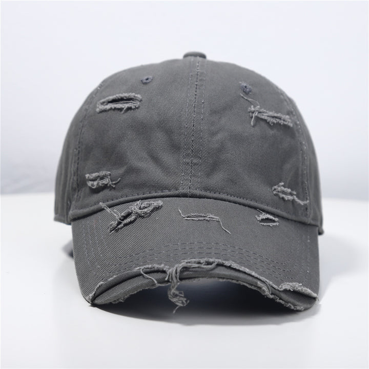 Menns Slitt Klassisk Bomull Baseball Cap Skanto