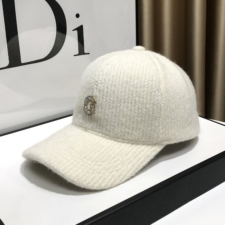 Kvinne Elegant Teksturer Fleece Baseball Caps Skanto