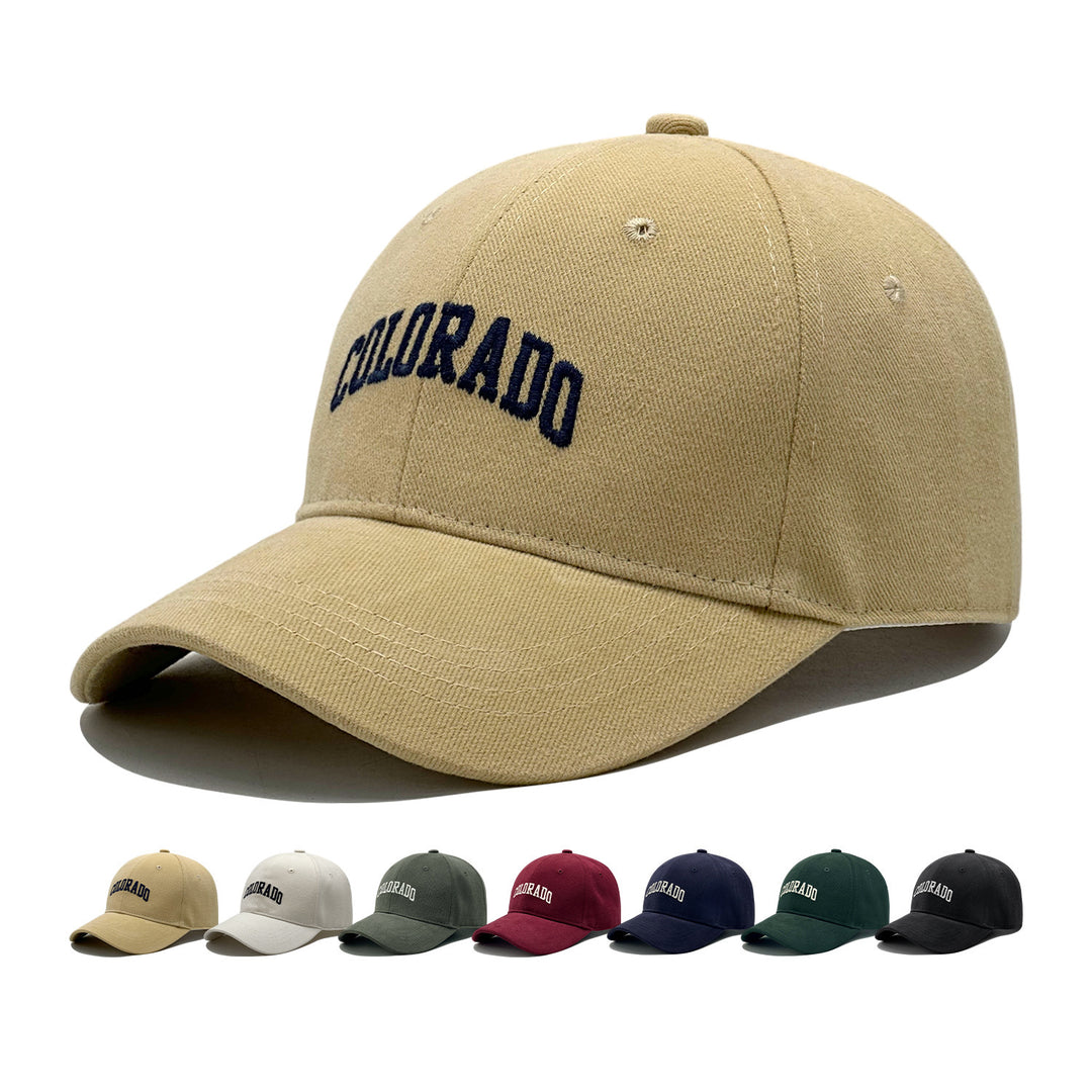 Dame trendy caps med brodert tekst Skanto
