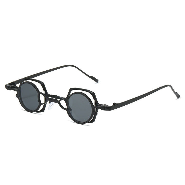 Dame moteriktig solbrille med unikt rammedesign Skanto