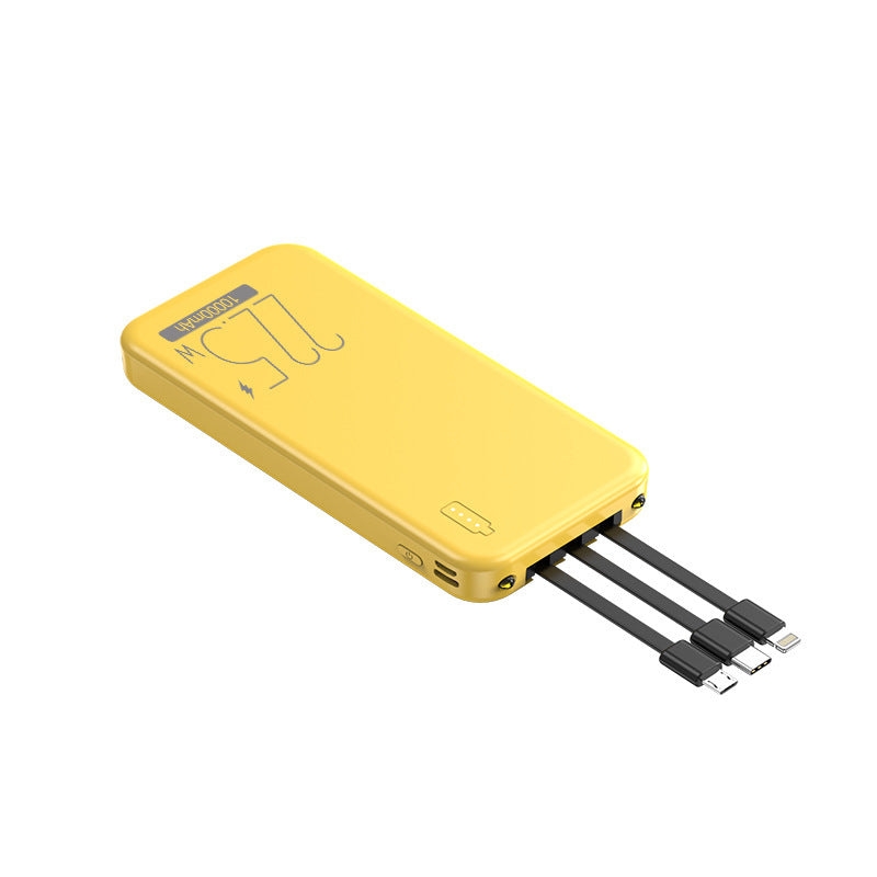 Powerbank med integrerte multifunksjonskabler Skanto