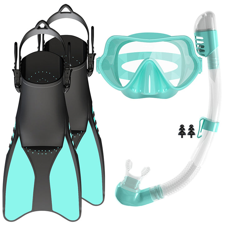 Snorkelsett med høykvalitets svømmerfinner og ergonomisk dykkemaske Skanto