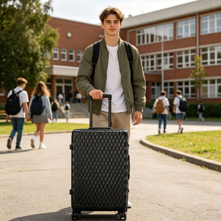 Unisex Honningkake Teksturert Hard Shell Reise Koffert Skanto