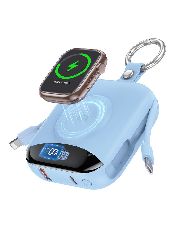 Bærbar Trådløs Powerbank med Innebygd LED-skjerm Skanto