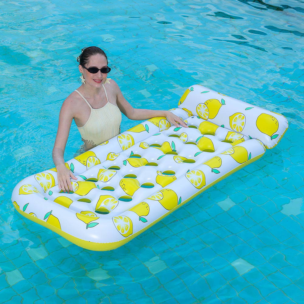 Dame Inflatable Water Lounge med Fruktig Design Skanto