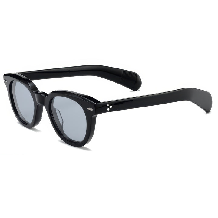 Dame retroinspirert solbrille med slitesterk plastikkramme og polariserte linser Skanto