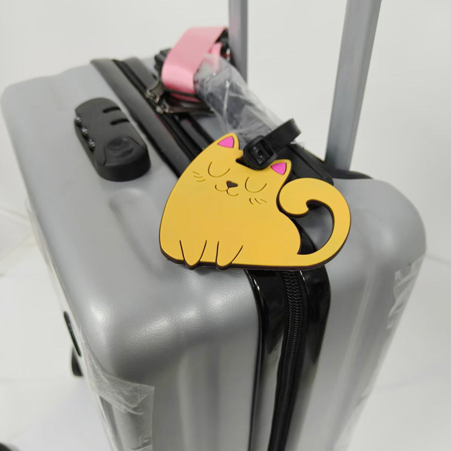 Søt katt bagasjelapp Skanto