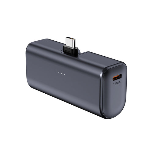 Bærbar powerbank med integrert type-C kontakt og LED-skjerm Skanto