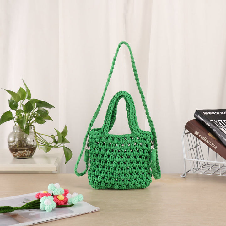 Håndlaget Makramee Crossbody Bag Skanto