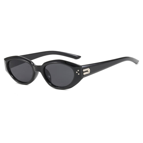 Dame Cat-Eye solbriller med elegant plastisk ramme Skanto