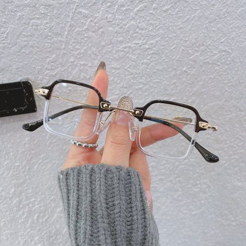 Dame kvadratisk motesolbrille med stilig metallramme Skanto