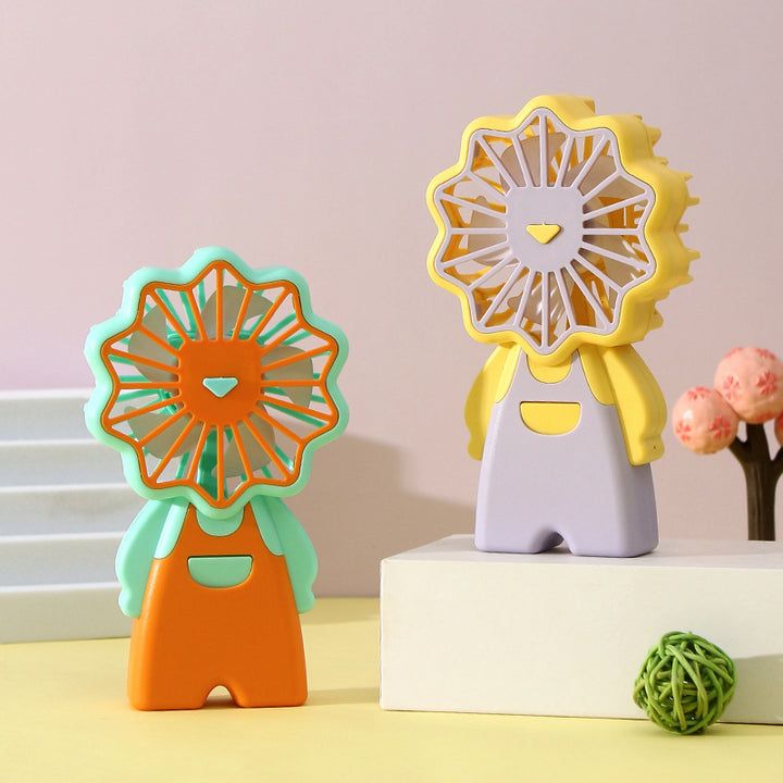 Damer Bærbar vifte i morsom blomsterdesign Skanto