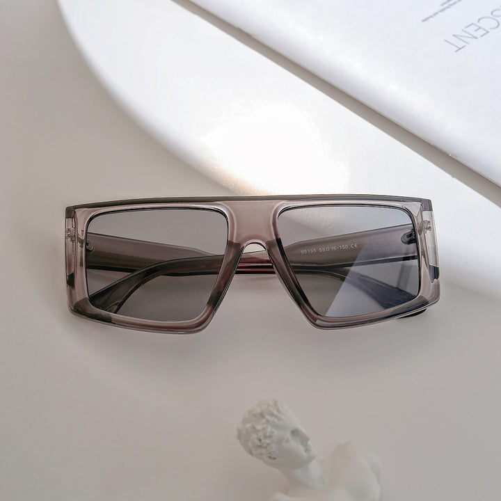 Dame oversized geometrisk solbrille Skanto