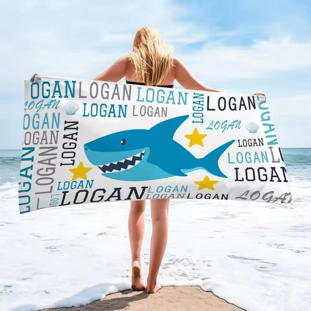 Strandhåndkle med unikt grafisk mønster Skanto