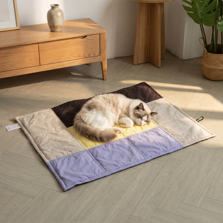 Behagelig quiltet hundeseng