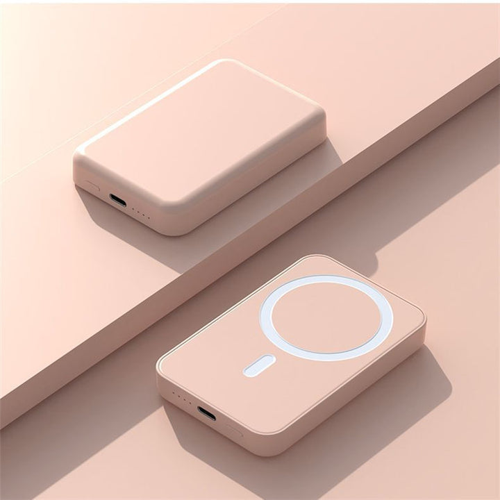 Bærbar powerbank med trådløs hurtiglading og innovativt design Skanto