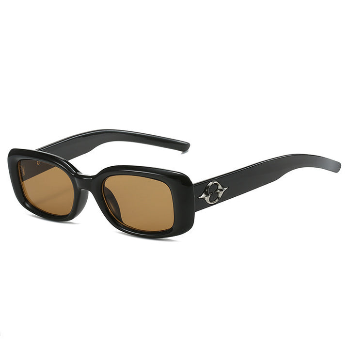 Dame trendy firkantet solbrille Skanto