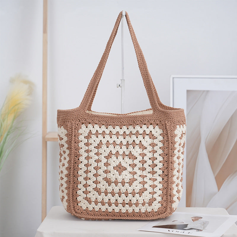 Håndlaget Makramee Handle Bag Skanto