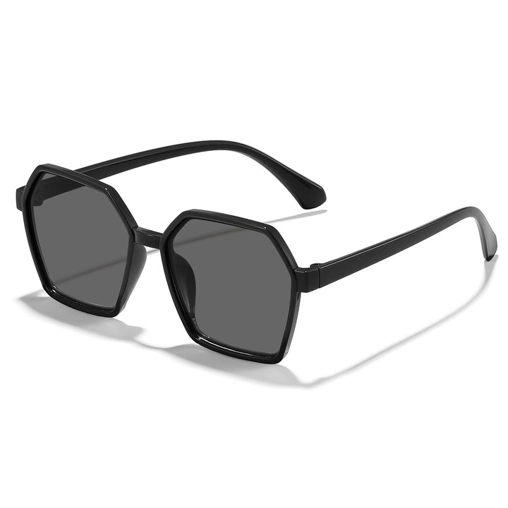 Dame elegant solbrille i moderne hexagon-design Skanto