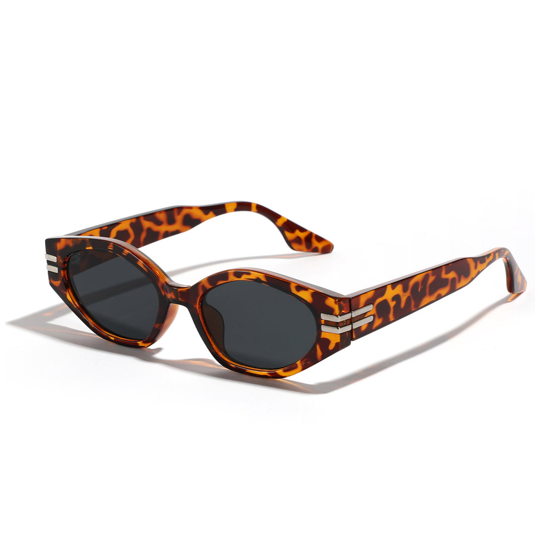 Dame geometrisk solbrille i ikonisk design Skanto