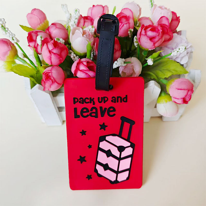 Unisex bagasjelapp i kreativ regnbue-design Skanto