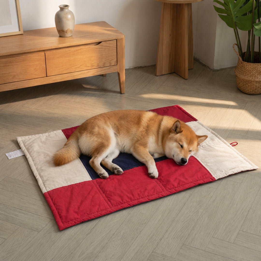 Behagelig quiltet hundeseng