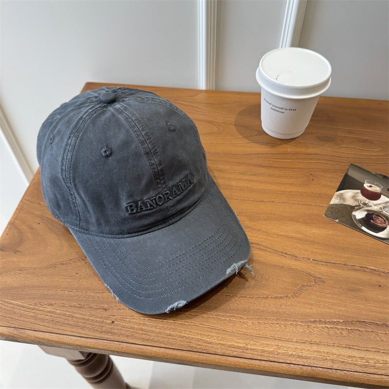 Menns Slittet Stoff Baseball Caps Skanto