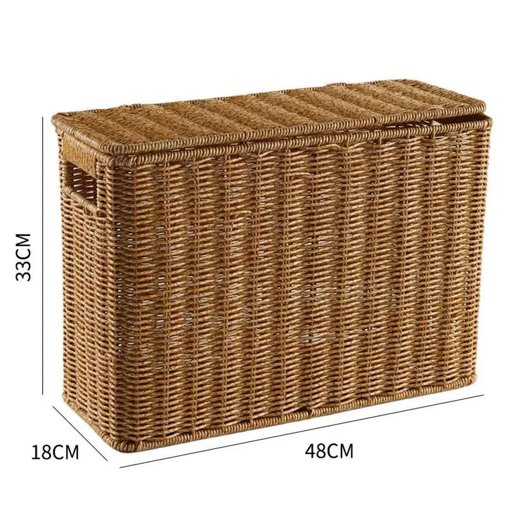 Unisex dekorativ Rattan oppbevaringsboks Skanto