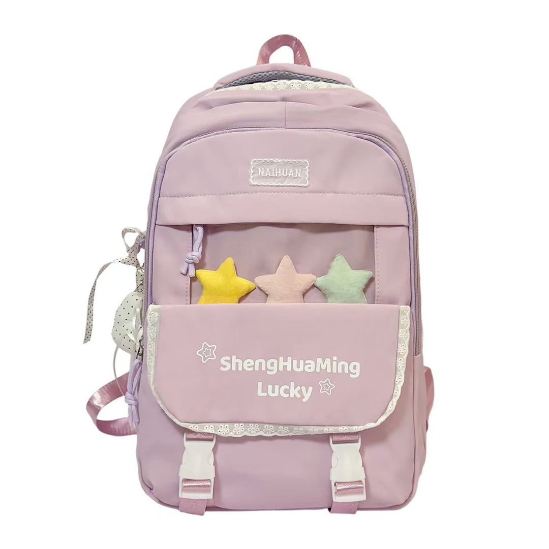 Lekker lekker stjernedekorert ryggsekk Skanto