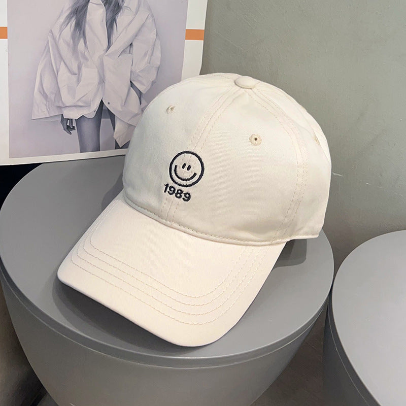 Herre Casual Smiley Brodert Baseball Cap Skanto