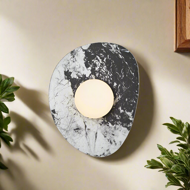 Skanto | Modern Marmor Vegglampe i Skandinavisk Design