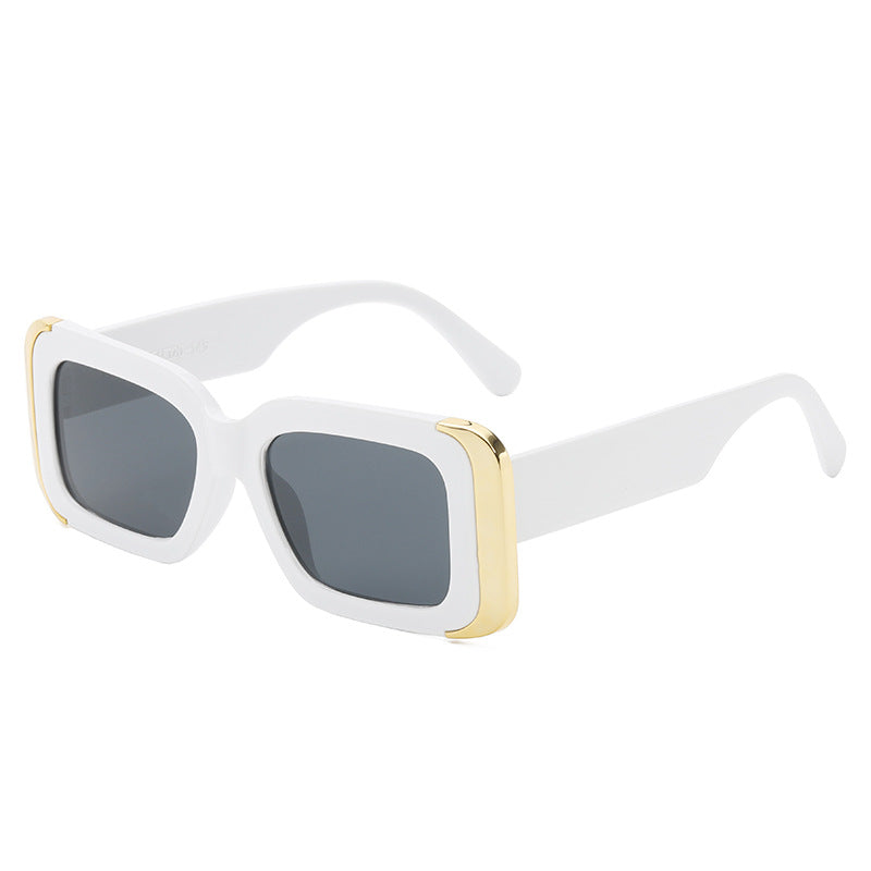 Dame Oversized-solbriller i moderne dyreprint-design Skanto