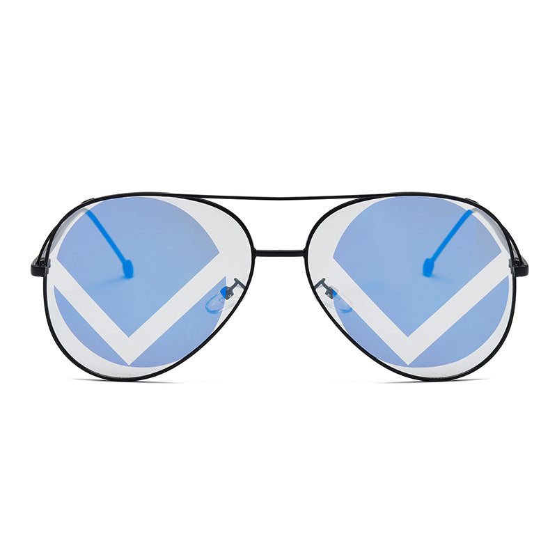 Dames fashionable geometriske solbriller Skanto
