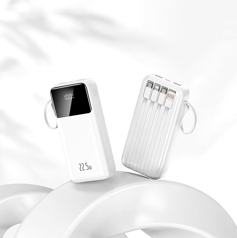 bærbar hurtiglading powerbank med digitalt display Skanto
