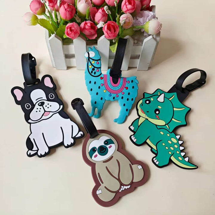 Unisex Cartoon Dog Luggage Tag Skanto