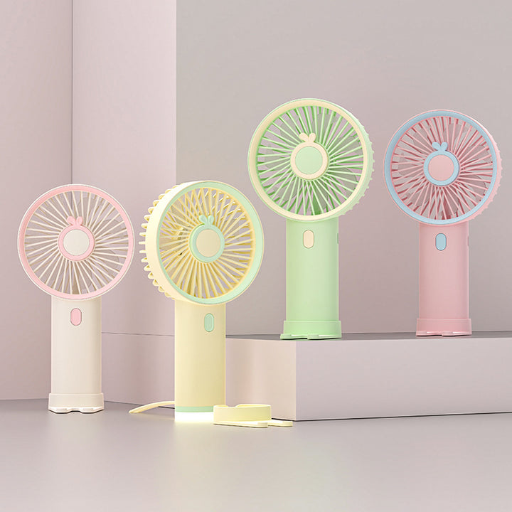 Unisex Bærbar Mini-vifte med ergonomisk design og søt dyrefigur Skanto