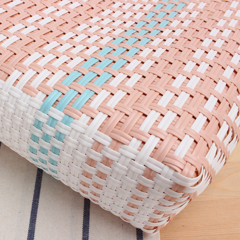 Braided shopper with colorful design Skanto