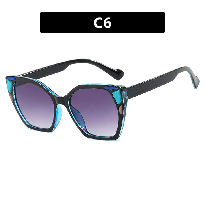 Dame moteriktig geometrisk designerbrille Skanto