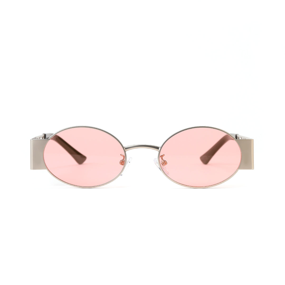 Dame moteriktig rund solbrille med eksepsjonelt design Skanto