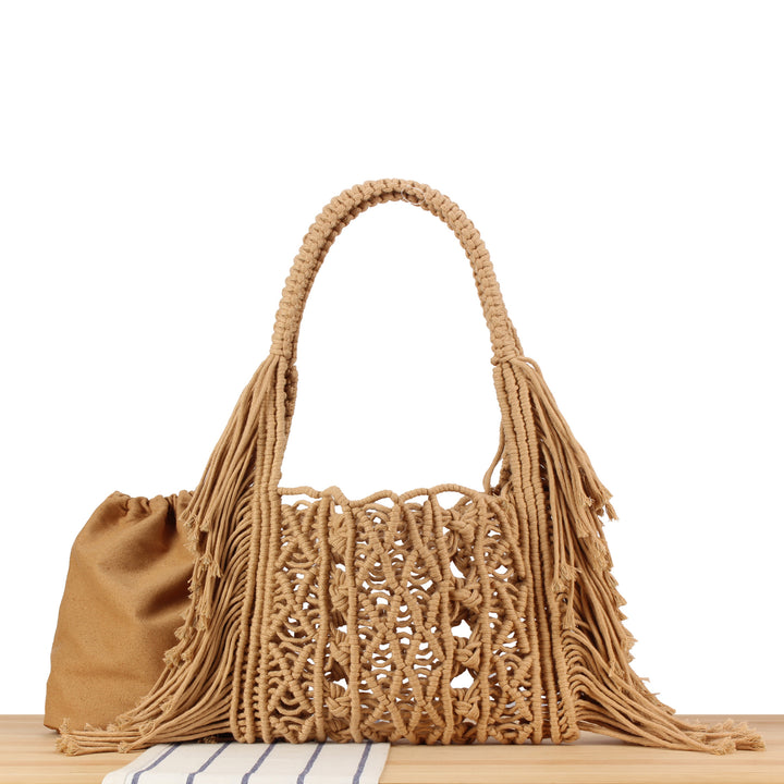 Hand-Knotted Macrame Bag Skanto