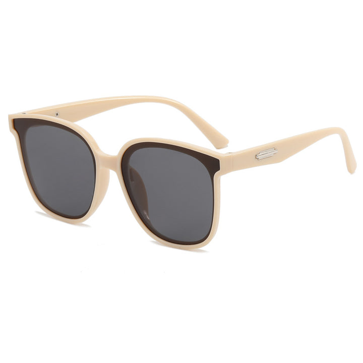 Dame moteriktig oversized solbrille med kombinert ramme Skanto