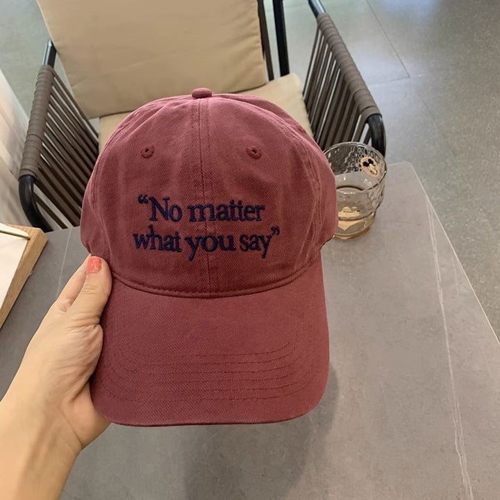 Kvinnebrodert motivasjonsfrase baseballcap Skanto