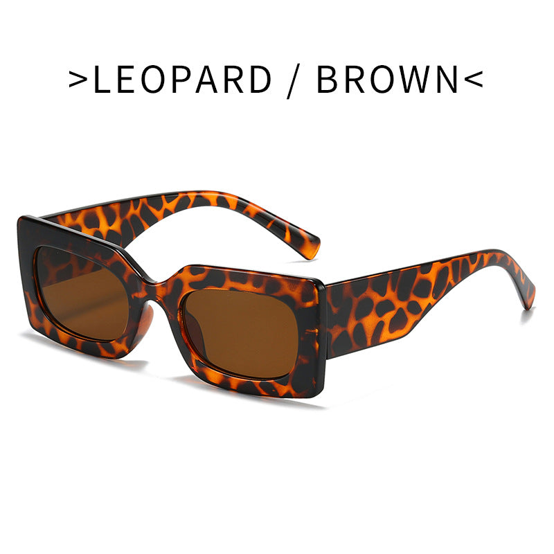 Dame Fashion-solbrille i moderne firkantet design Skanto