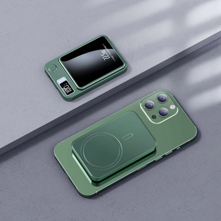 Bærbar Powerbank med Intelligent Lcd-skjerm og Trådløs Ladefunksjon Skanto