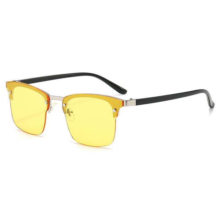 Dame moteriktig kvadratisk solbrille med robust ramme Skanto
