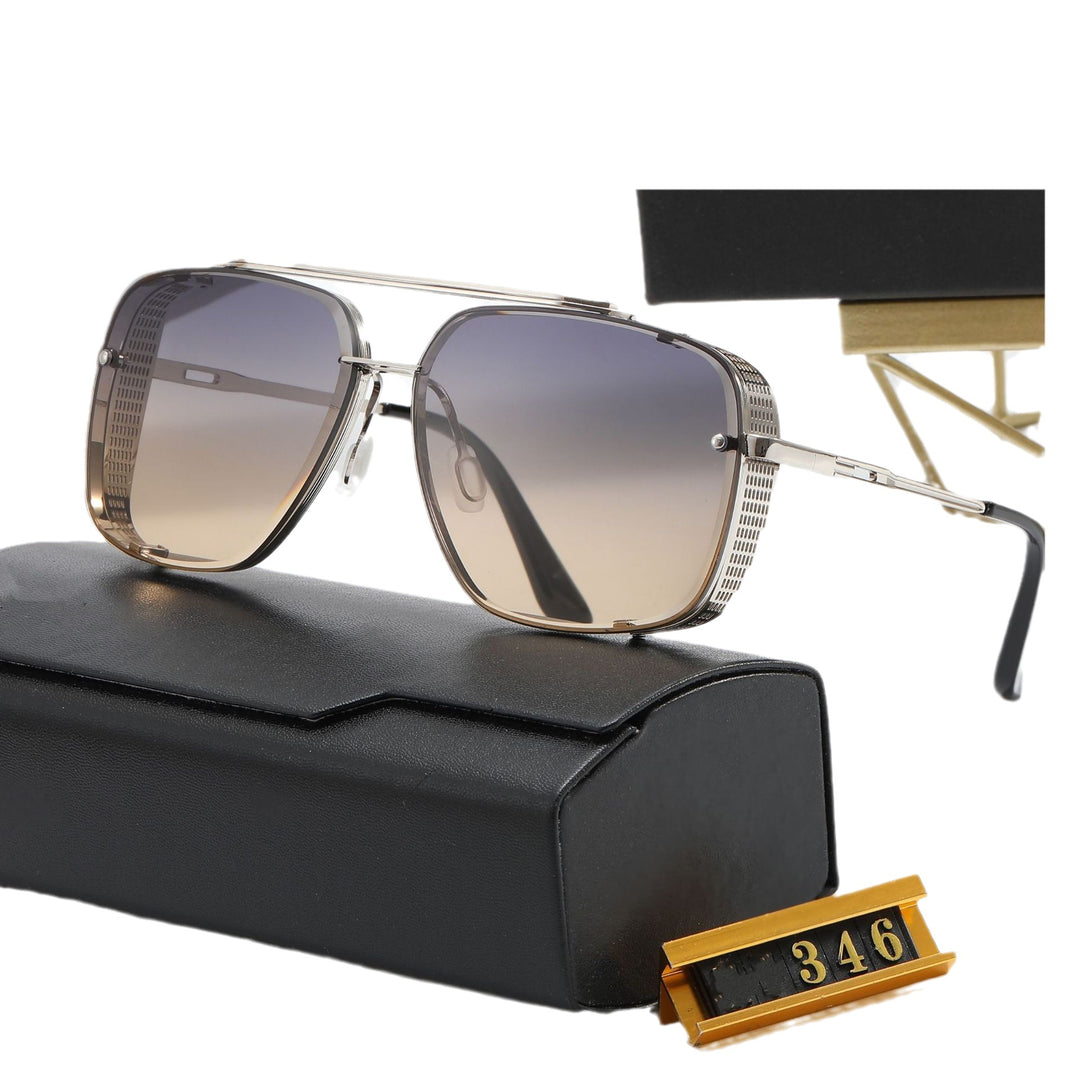 Dame designer solbrille med stilleggende firkantet ramme og UV-beskyttelse Skanto
