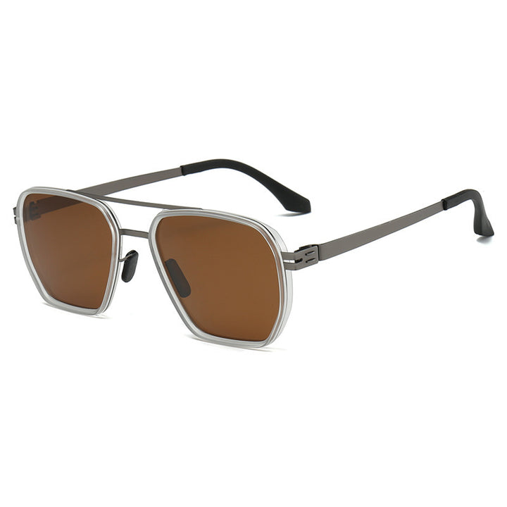 Damer moderne oversized firkantet solbrille Skanto