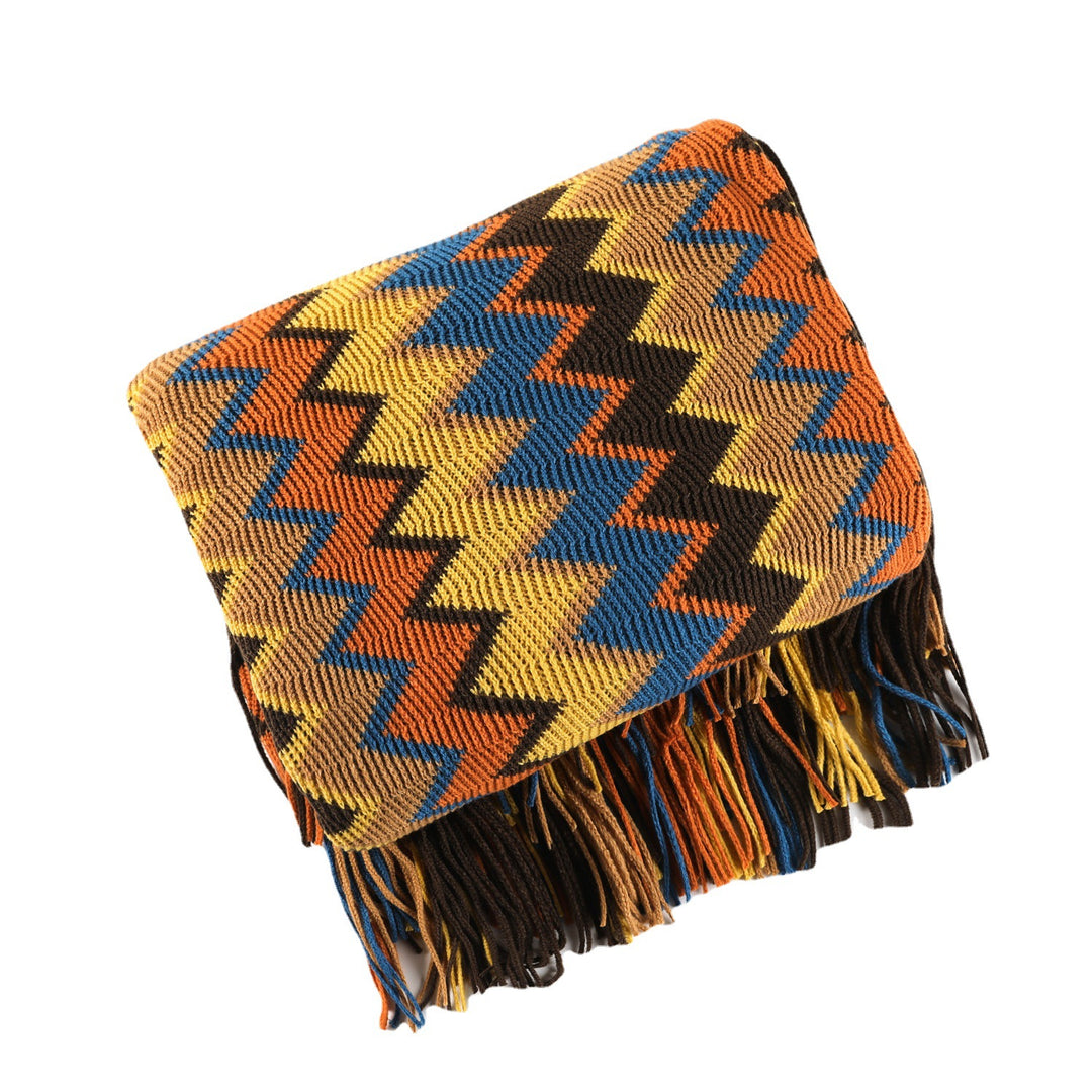 Damer Zigzag Mønster Blanket Skanto
