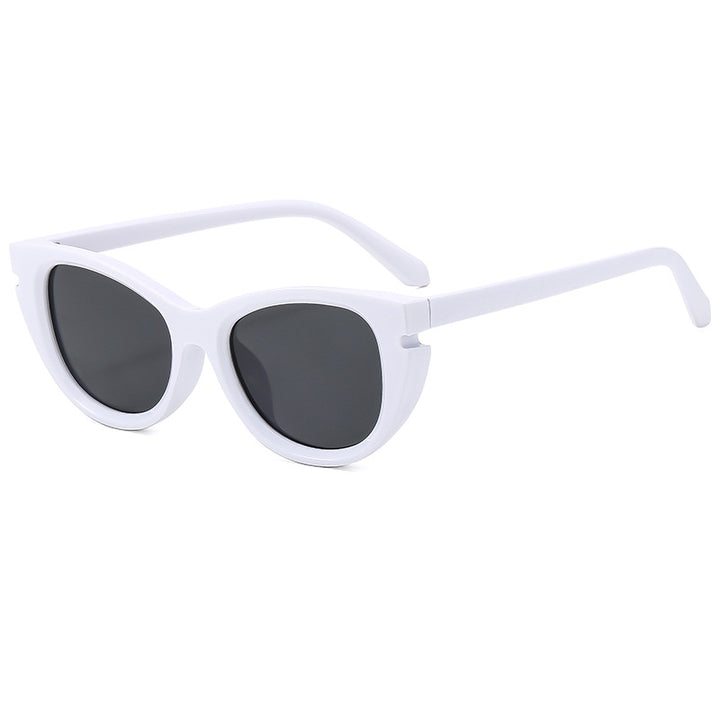 Dame Cat-Eye solbriller med robust plastramme Skanto